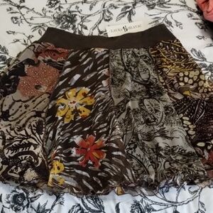 Laura Hlavac Women's Multicolor Patterned Skirt